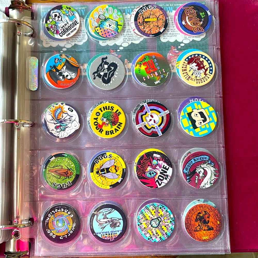 Vintage POG bottle caps